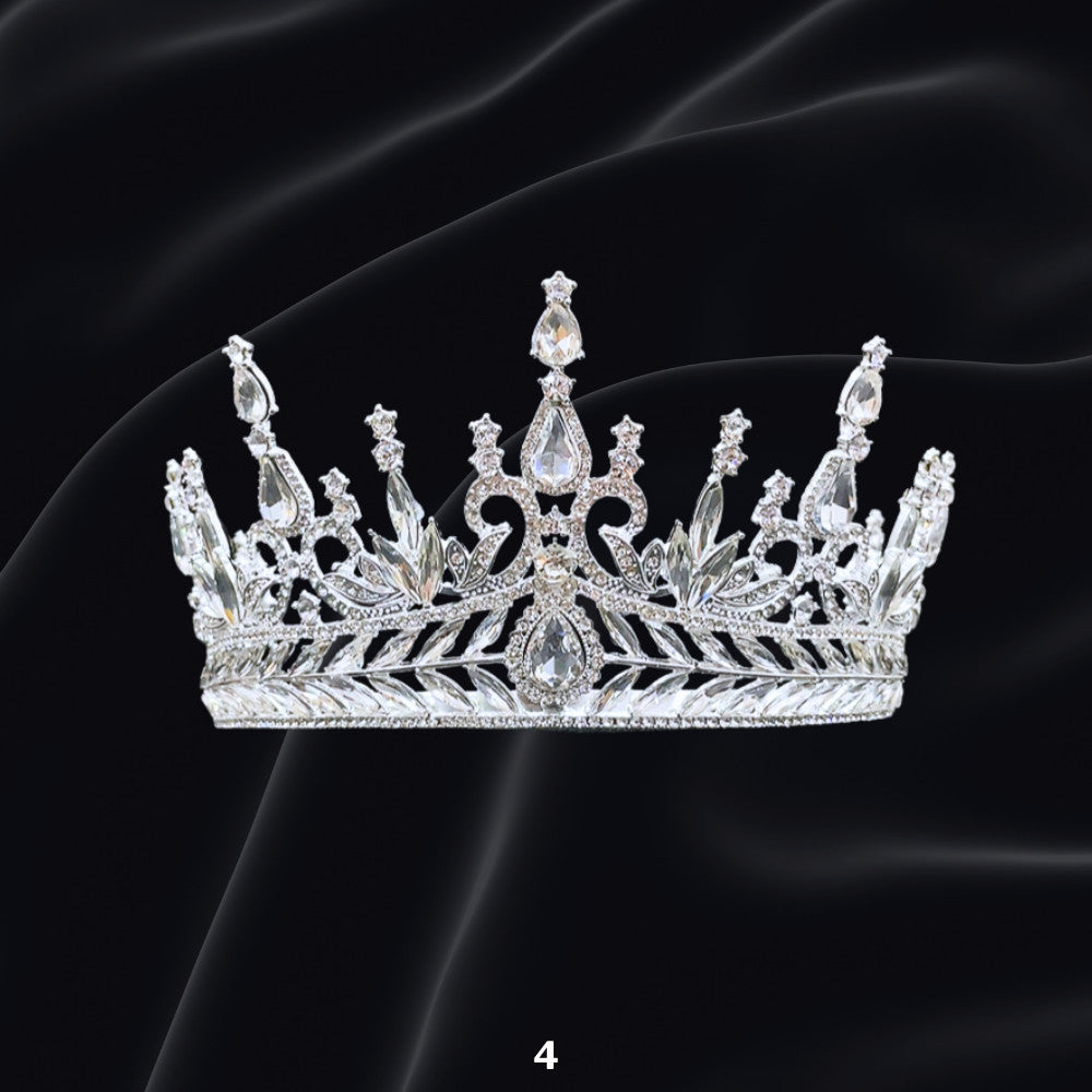 Bridal Headdress Rhinestone Fashion Show Crown Diamond Alloy Party Princess Dress American Tunang Crown Wedding