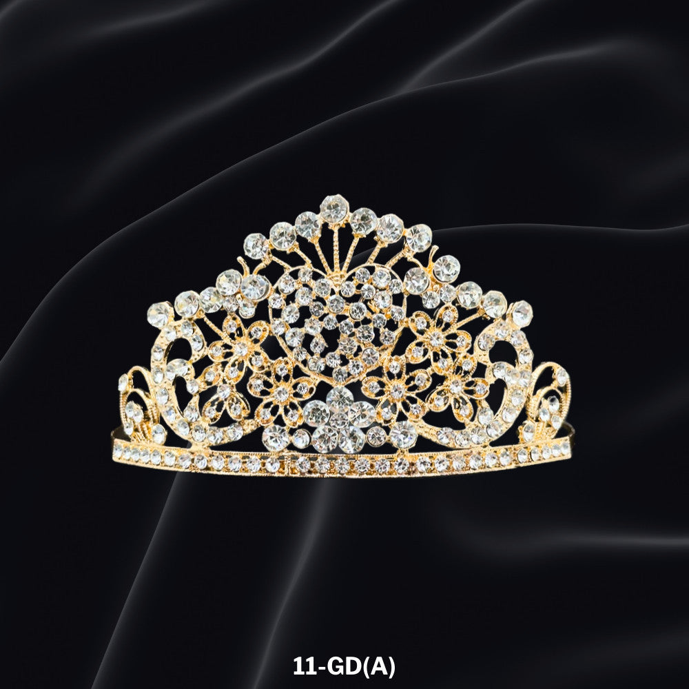 Bridal Headdress Rhinestone Fashion Show Crown Diamond Alloy Party Princess Dress American Tunang Crown Wedding