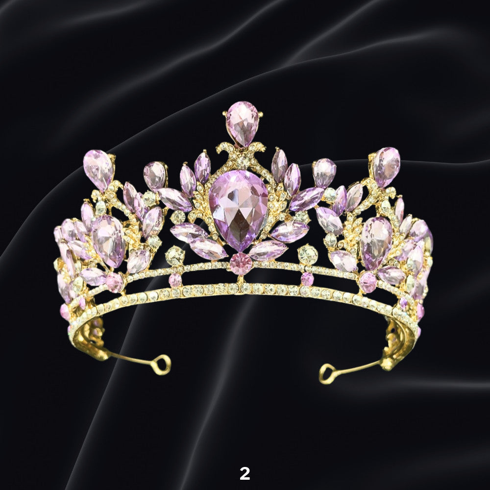 Bridal Headdress Rhinestone Fashion Show Crown Diamond Alloy Party Princess Dress American Tunang Crown Wedding