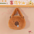 Capybara Plush Chest Bag | Adjustable Strap | Soft & Cute | Bag Kanak-Kanak MY Ready Stock