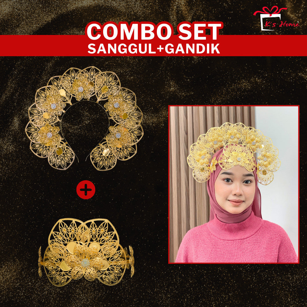 Gandik Tradisional Besi | Anti Karat & Anti Oksida | Emas & Perak | Ready Stock Borong