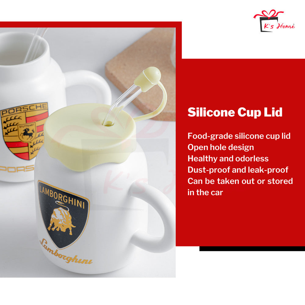 Cawan Seramik + Glass Straw | Stylish, Eco-Friendly & Ready Stock